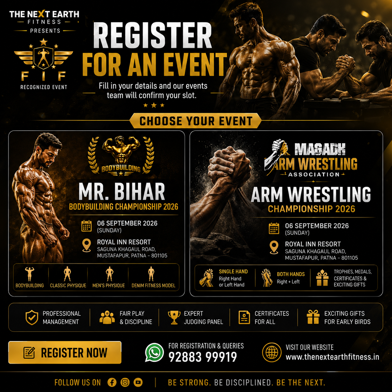 The Next Earth Fitness event registration